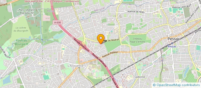 localisation de l'entreprise SCI ALM  PESSAC