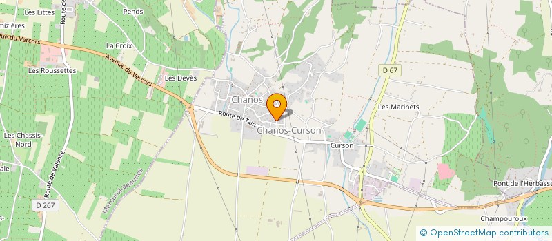 localisation de l'entreprise SCI ALM  CHANOS-CURSON