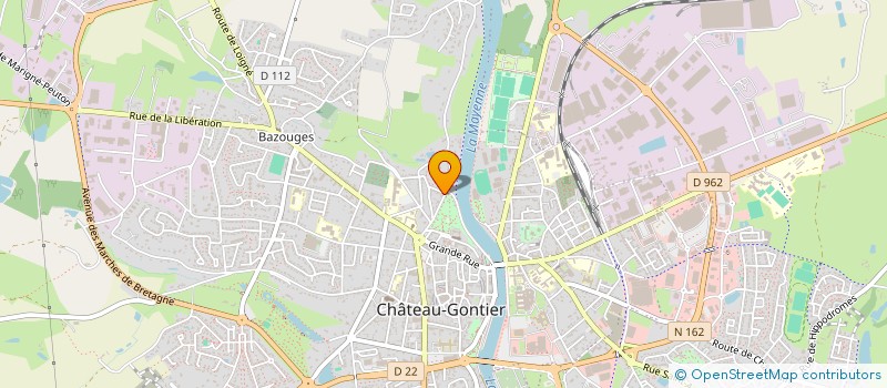 localisation de l'entreprise SCI ALM  CHATEAU-GONTIER-SUR-MAYENNE