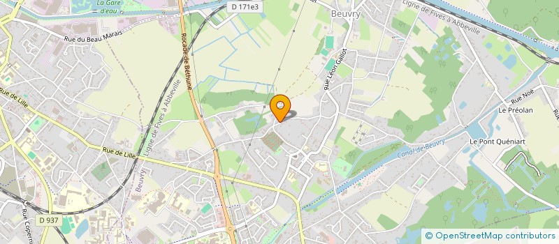 localisation de l'entreprise SCI ALM IMMO  BEUVRY