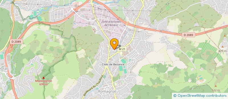 localisation de l'entreprise SCI ALM IMMOINVEST  ROMAGNAT