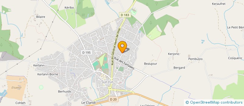 localisation de l'entreprise SCI ALM MONTENO  SURZUR