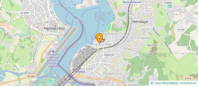 localisation de l'entreprise SCI ALMA  HENDAYE