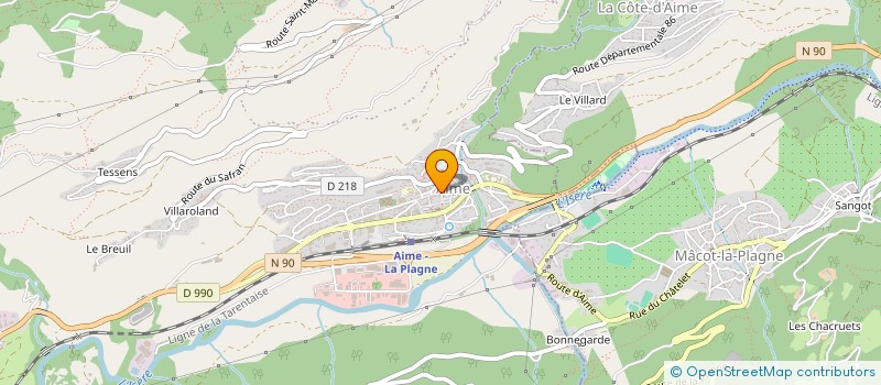 localisation de l'entreprise SCI ALMA  AIME-LA-PLAGNE