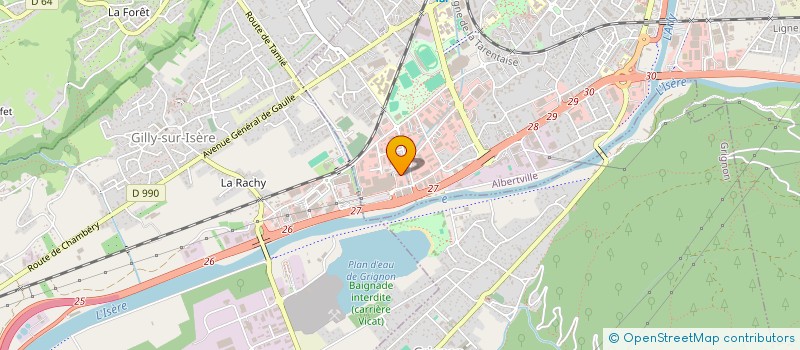 localisation de l'entreprise SCI ALMA  ALBERTVILLE