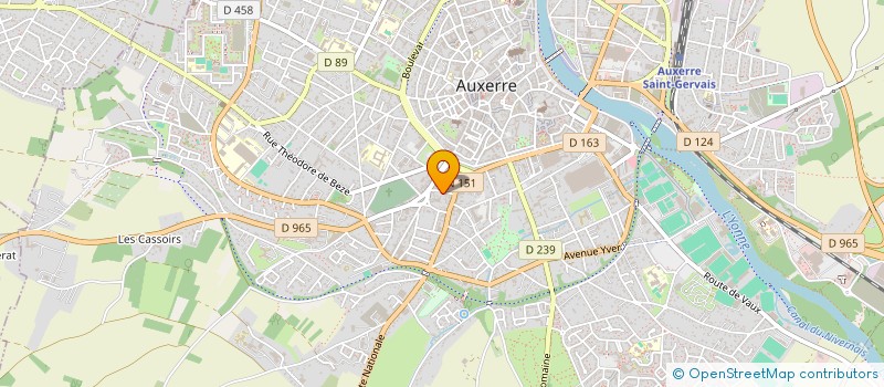 localisation de l'entreprise SCI ALMA à AUXERRE