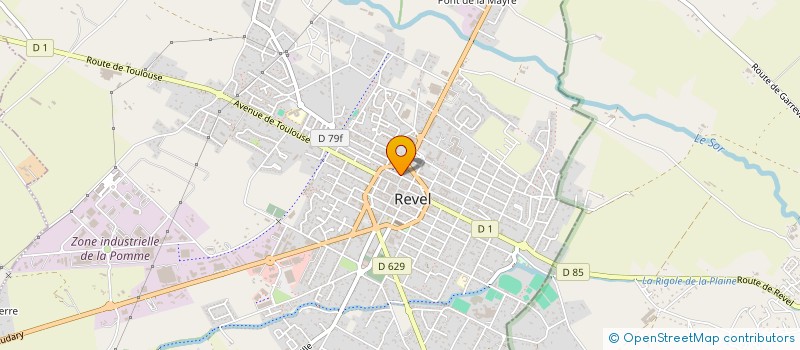 localisation de l'entreprise SCI ALMA  REVEL