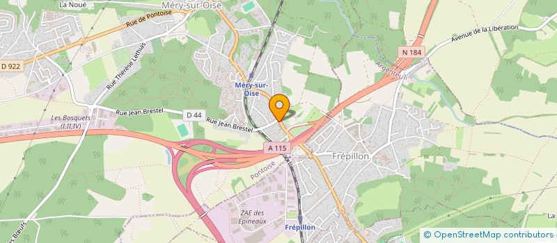 localisation de l'entreprise SCI ALMA  MERY-SUR-OISE