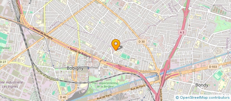 localisation de l'entreprise SCI ALMA  BOBIGNY