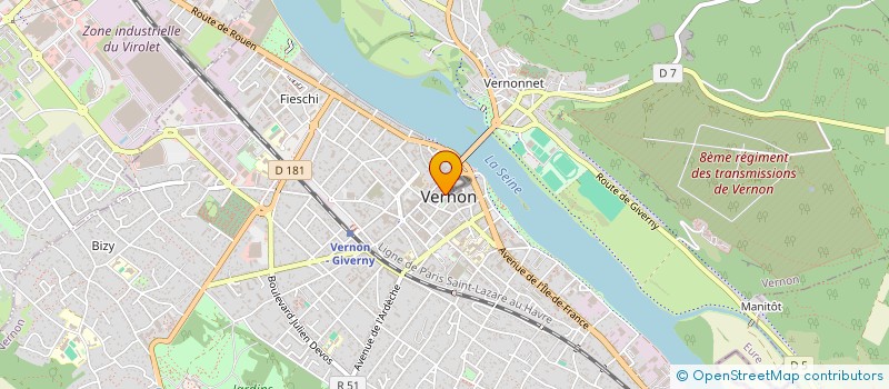 localisation de l'entreprise SCI ALMA  VERNON