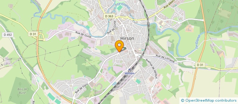 localisation de l'entreprise SCI ALMA  HIRSON