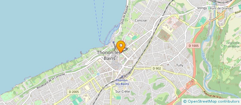 localisation de l'entreprise SCI ALMA  THONON-LES-BAINS