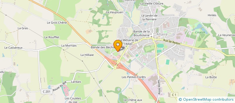 localisation de l'entreprise SCI ALMA  ALLAIRE