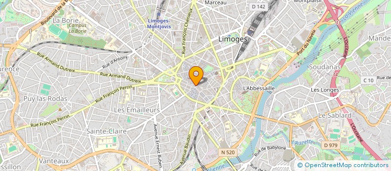 localisation de l'entreprise SCI ALMA à LIMOGES