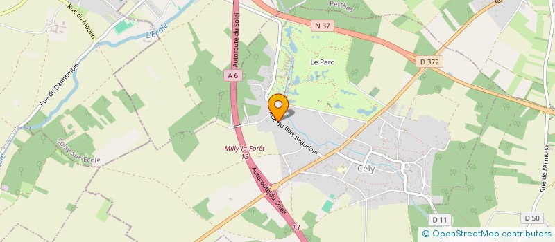 localisation de l'entreprise SCI ALMA  CELY