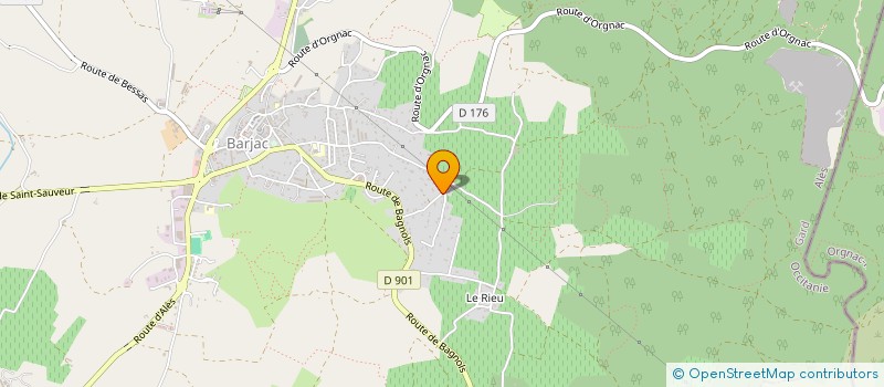 localisation de l'entreprise SCI ALMA  BARJAC