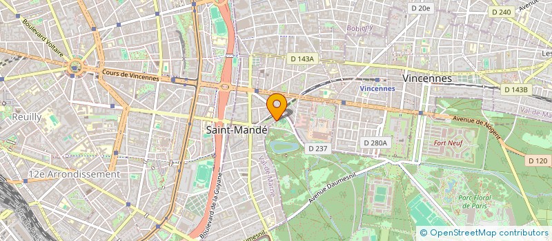 localisation de l'entreprise SCI ALMA MARCEAU à SAINT-MANDE