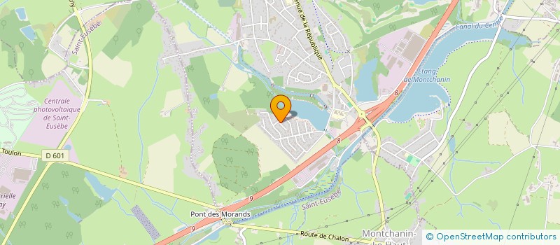 localisation de l'entreprise SCI ALMACA  MONTCHANIN