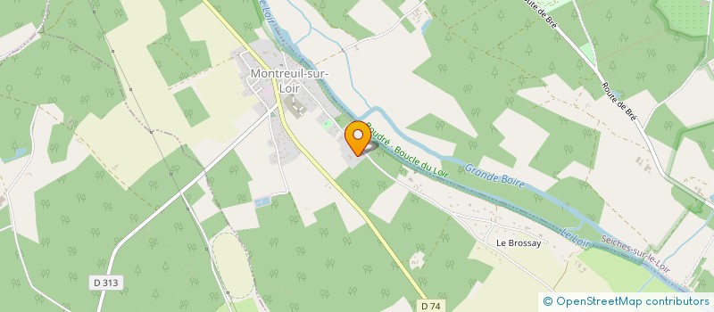 localisation de l'entreprise SCI ALMACLO  MONTREUIL-SUR-LOIR