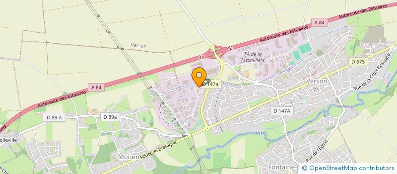 localisation de l'entreprise SCI ALMACO  VERSON