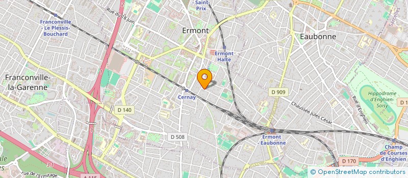 localisation de l'entreprise SCI ALMAFA à ERMONT