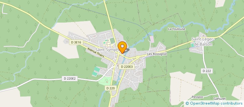 localisation de l'entreprise SCI ALMAGUY  SAINT-SYMPHORIEN