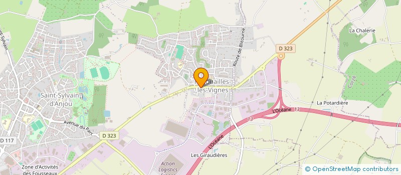 localisation de l'entreprise SCI ALMAHE  VERRIERES-EN-ANJOU