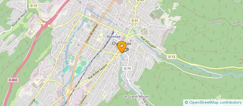 localisation de l'entreprise SCI ALMAPAU à OYONNAX