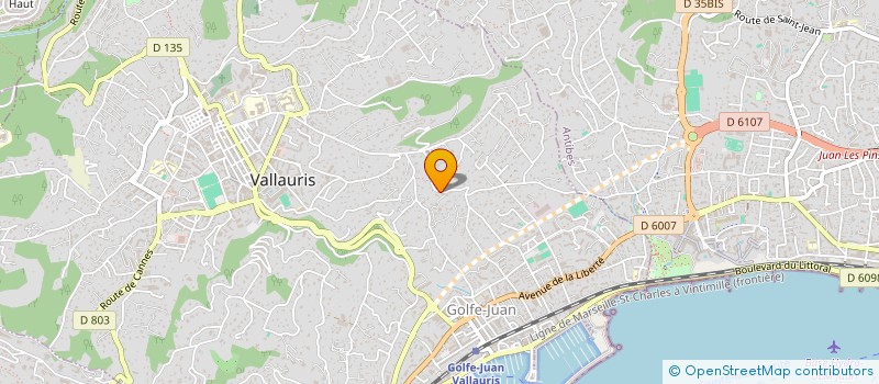 localisation de l'entreprise SCI ALMAR à VALLAURIS