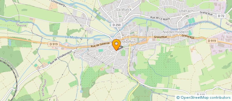 localisation de l'entreprise SCI ALMARO  VAL-DE-MODER