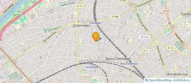 localisation de l'entreprise SCI ALMAS à COLOMBES