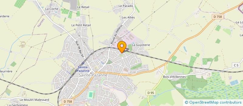 localisation de l'entreprise SCI ALMASE  SAINTE-PAZANNE