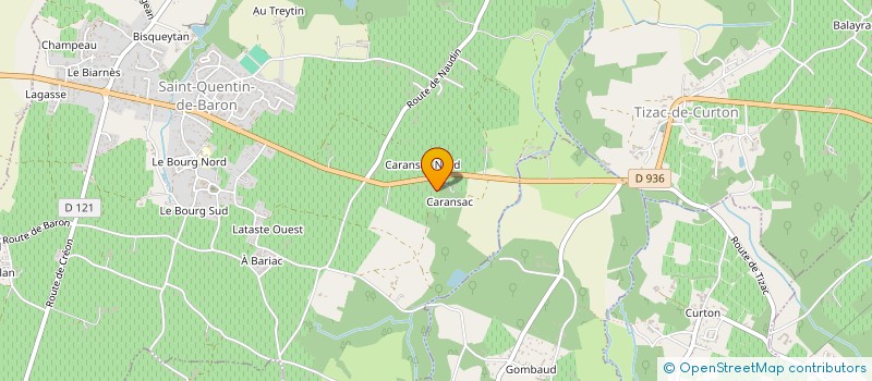 localisation de l'entreprise SCI ALMASO IMMO  SAINT-QUENTIN-DE-BARON