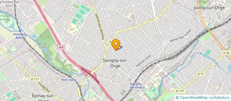 localisation de l'entreprise SCI ALMAVICA à SAVIGNY-SUR-ORGE