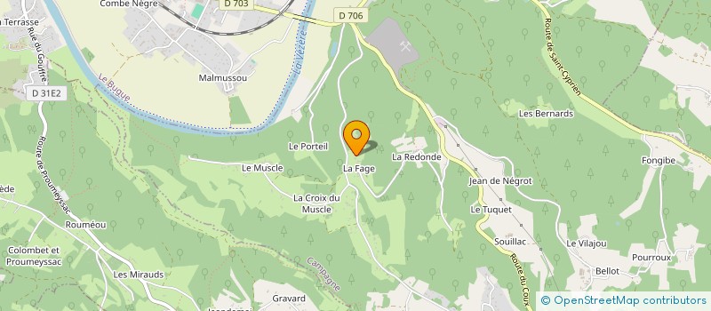 localisation de l'entreprise SCI ALMAX  LE BUGUE