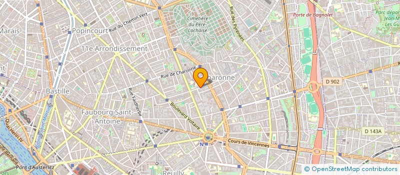 localisation de l'entreprise SCI ALMAX à BAGNOLET