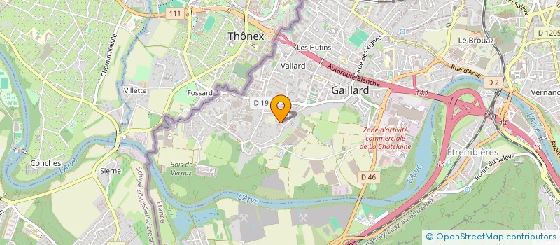 localisation de l'entreprise SCI ALMG à GAILLARD