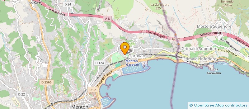 localisation de l'entreprise SCI ALMGS  MENTON