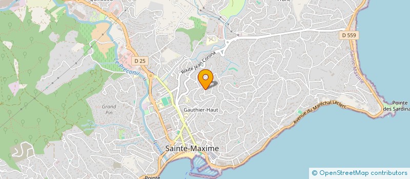 localisation de l'entreprise SCI ALMI à SAINTE-MAXIME