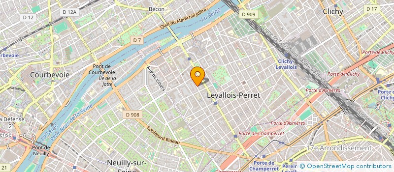 localisation de l'entreprise SCI ALMI à LEVALLOIS-PERRET