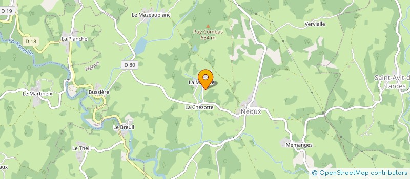 localisation de l'entreprise SCI ALMI FAB à NEOUX