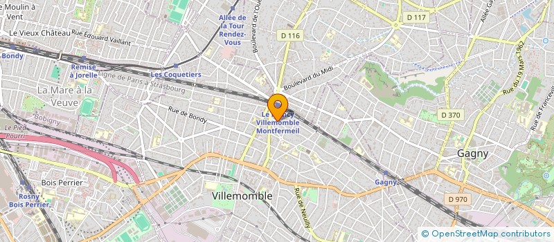 localisation de l'entreprise SCI ALMILIE à VILLEMOMBLE