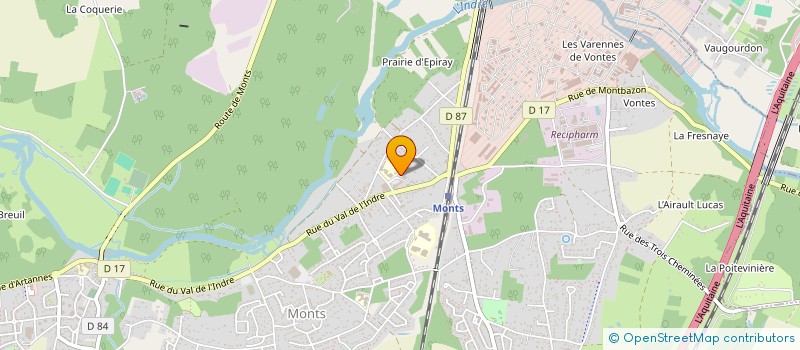 localisation de l'entreprise SCI ALMILLE  MONTS