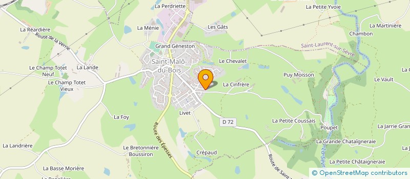 localisation de l'entreprise SCI ALMIMA  SAINT-MALO-DU-BOIS