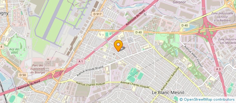 localisation de l'entreprise SCI ALMINA à LE BLANC-MESNIL