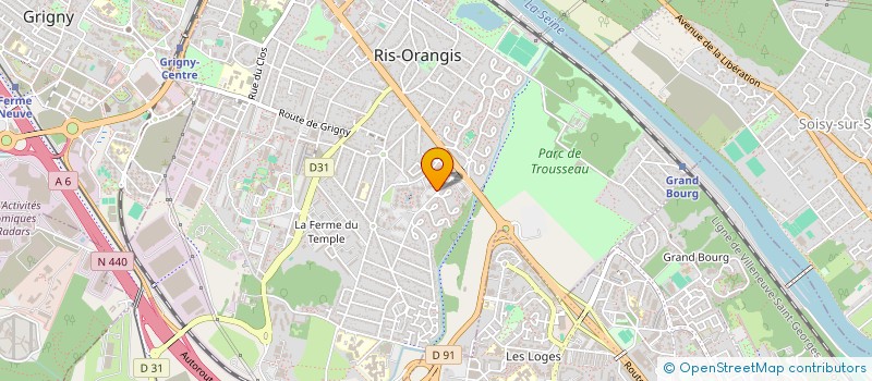 localisation de l'entreprise SCI ALMIRA à RIS-ORANGIS