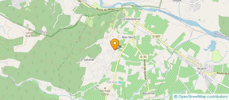 localisation de l'entreprise SCI ALMIRENI  TORNAC