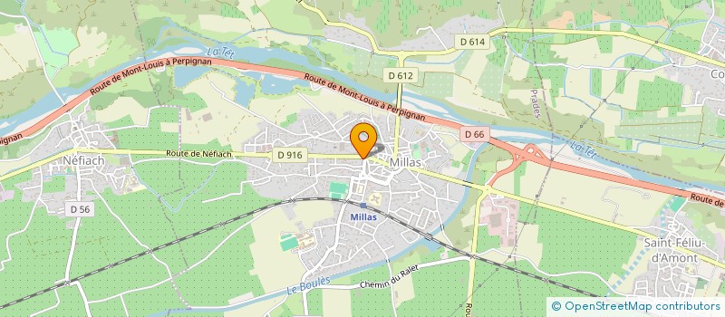 localisation de l'entreprise SCI ALML  MILLAS