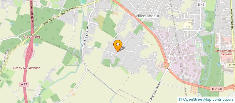 localisation de l'entreprise SCI ALMO  VILLEMANDEUR