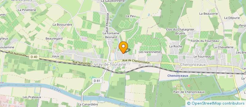 localisation de l'entreprise SCI ALMUR  CIVRAY-DE-TOURAINE